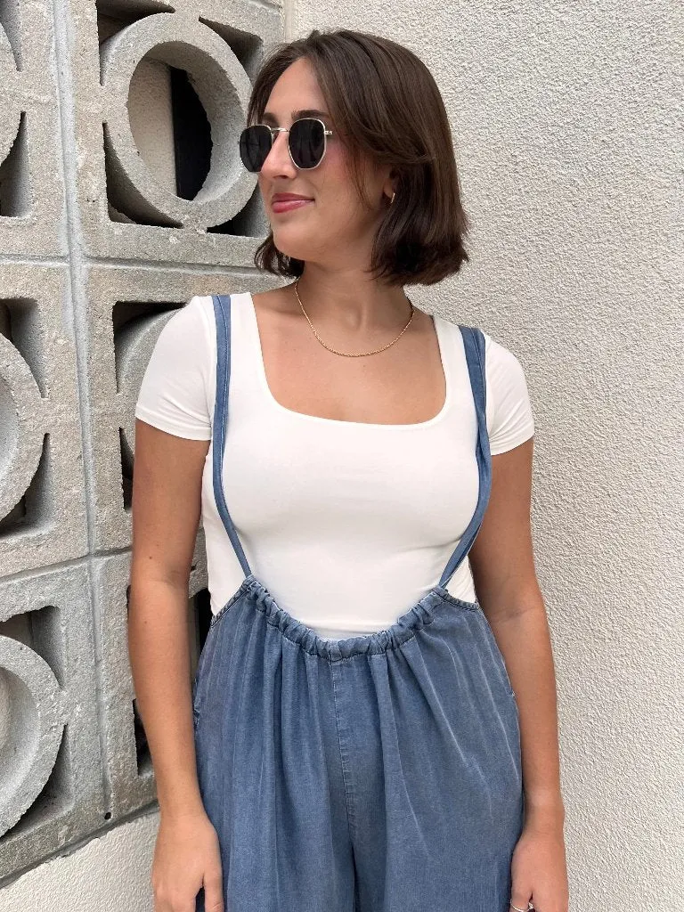 ALEXIS JUMPSUIT IN DENIM