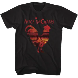 Alice In Chains - Dirt Album Rooster T-Shirt