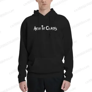 Alice in Chains Fleece Hoodie – Autumn/Winter Metal Band Pullover for Men & Women