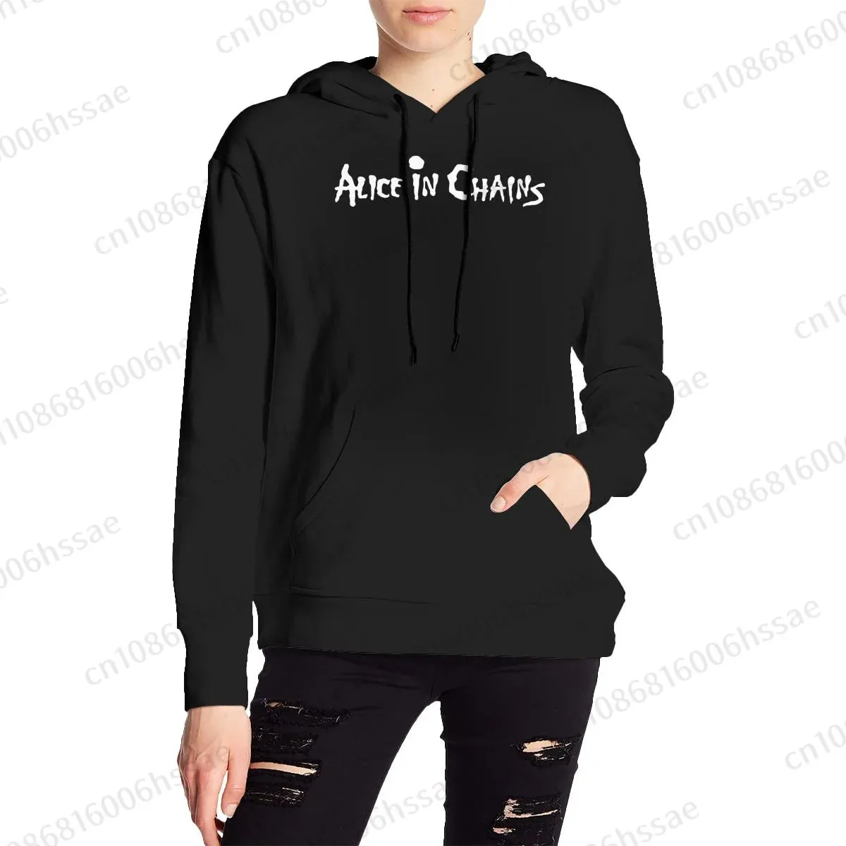Alice in Chains Fleece Hoodie – Autumn/Winter Metal Band Pullover for Men & Women