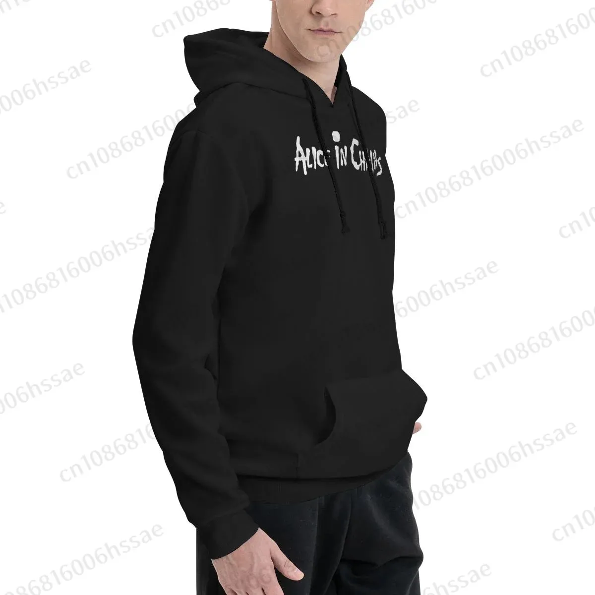 Alice in Chains Fleece Hoodie – Autumn/Winter Metal Band Pullover for Men & Women