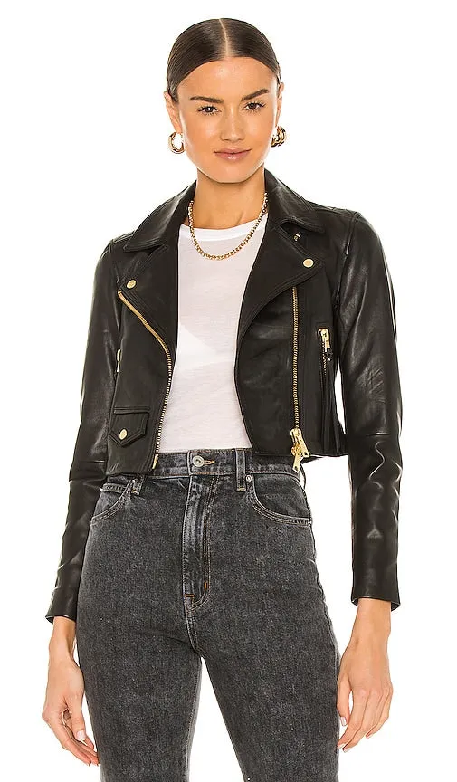 ALLSAINTS Elora Biker Jacket in Black