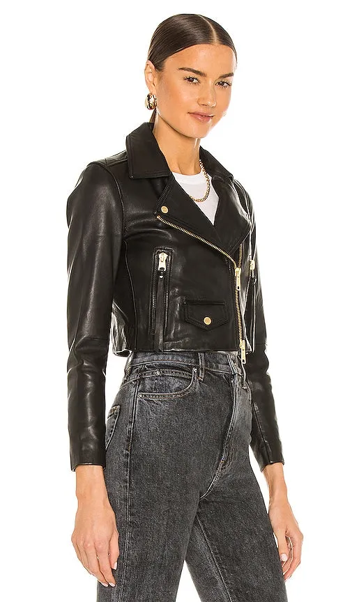 ALLSAINTS Elora Biker Jacket in Black