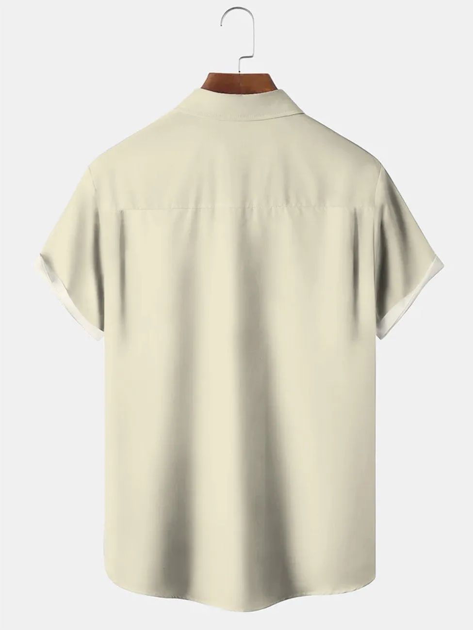Alohadaddy Beach Cocktail Button Pocket Casual Short Sleeve Shirt