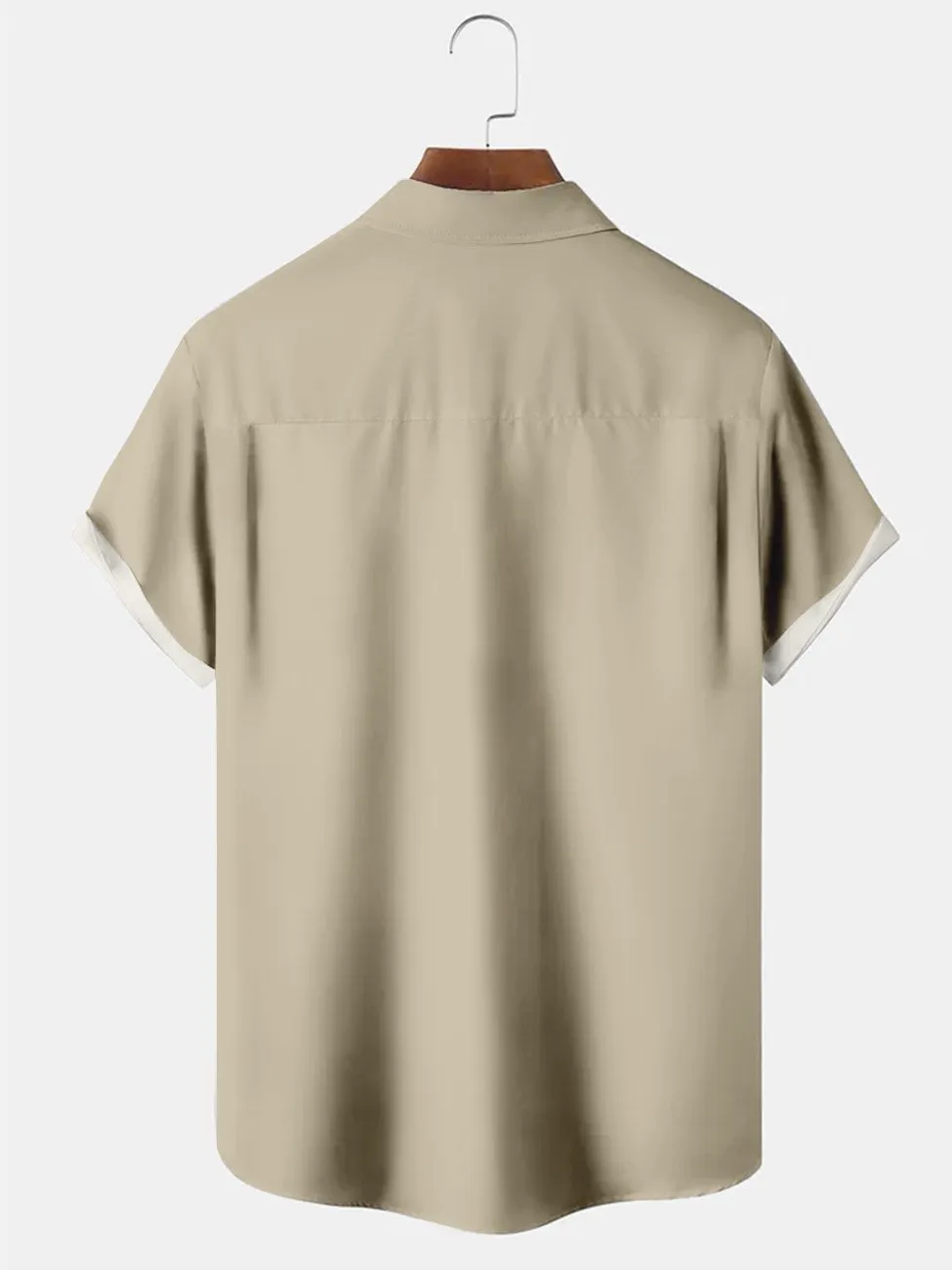 Alohadaddy Contrast Color Abstract Cocktail Casual Cotton-Blend Plus Size Shirts