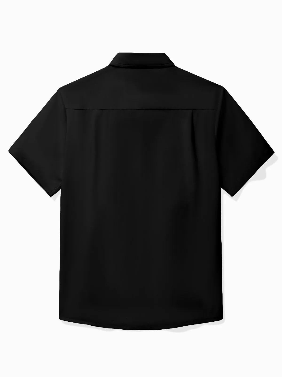 Alohadaddy Memorial Day Men's Vintage Bowling Shirt Stretch Camp Pocket Shirt Big Tall