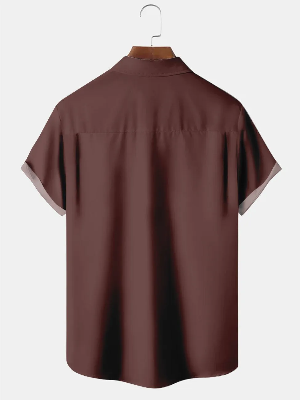Alohadaddy Red-black Contrast Bowling Casual Plus Size Shirts