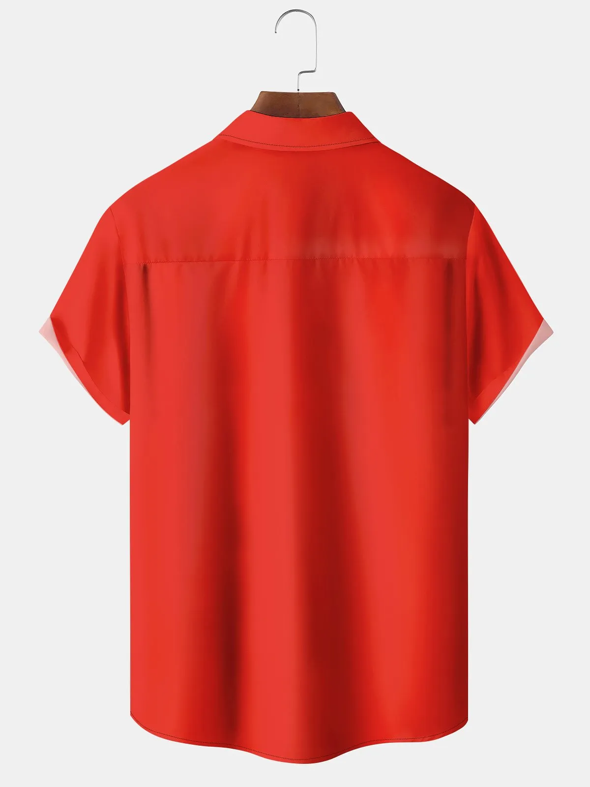 Alohadaddy Retro 60s Cartoon Car Flame Pocket Bowling Shirt