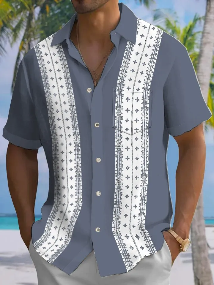 Alohadaddy Summer Ethnic Simple Commuting Casual Shirt