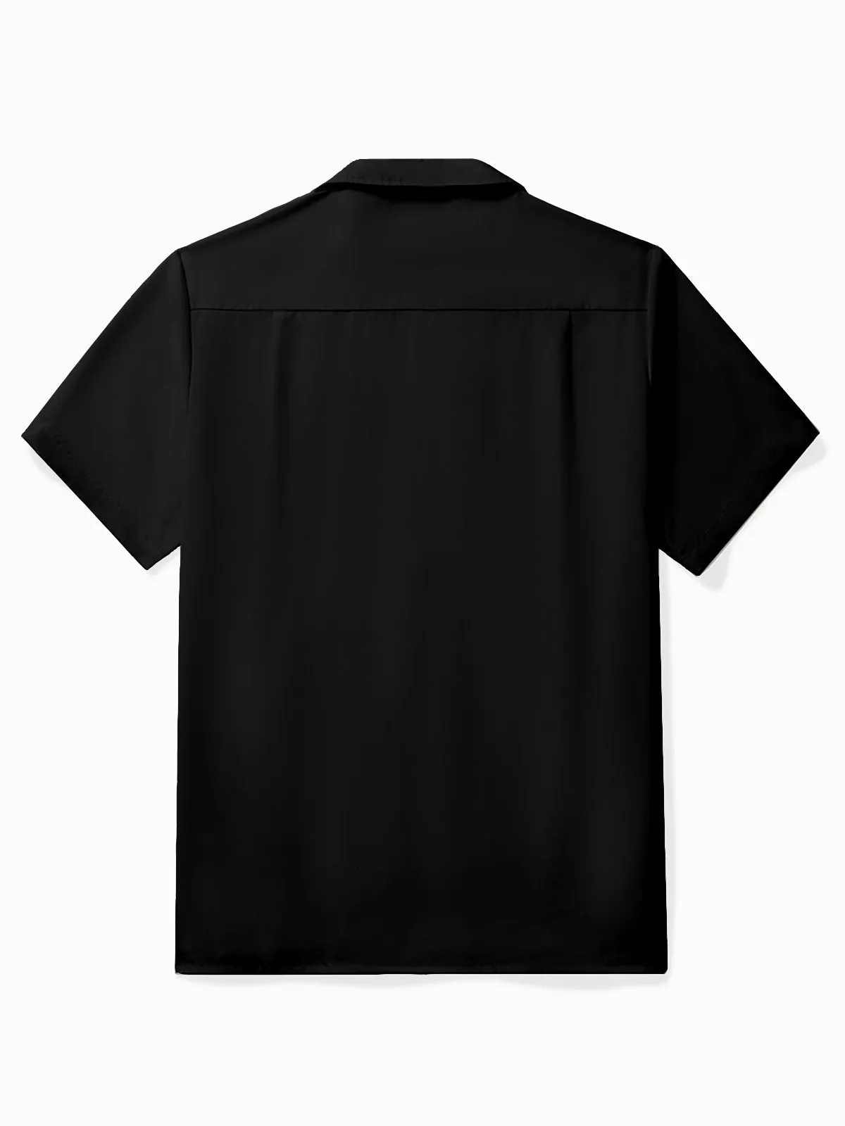 Alohadaddy Vintage Bowling Candle Tattoo Design Printed Chest Pocket Shirt Plus Size Men's Shirt