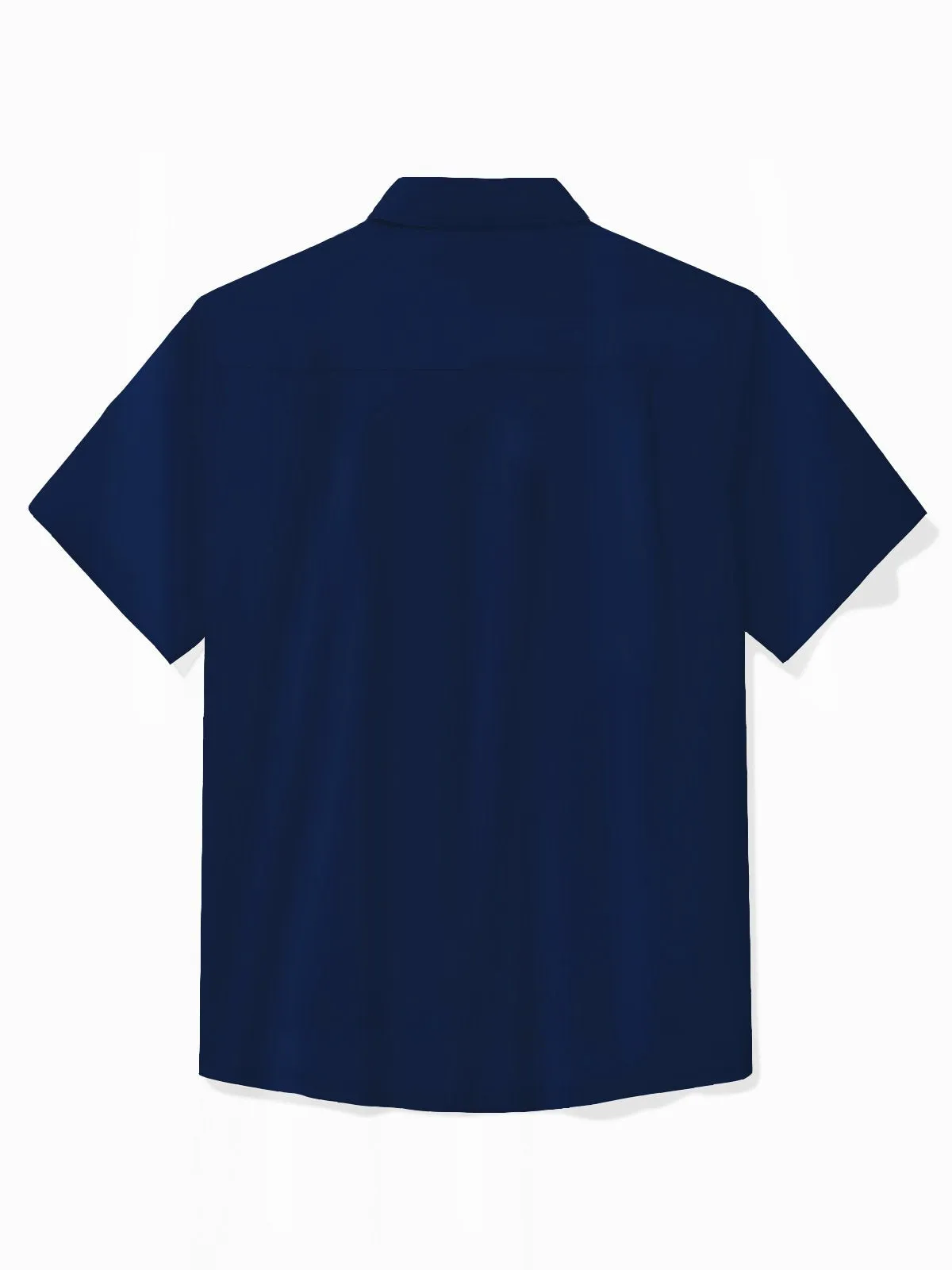 Alohadaddy Vintage Classic Car Blue Men's Bowling Shirt Easy Care Camp Pocket Shirt Big Tall