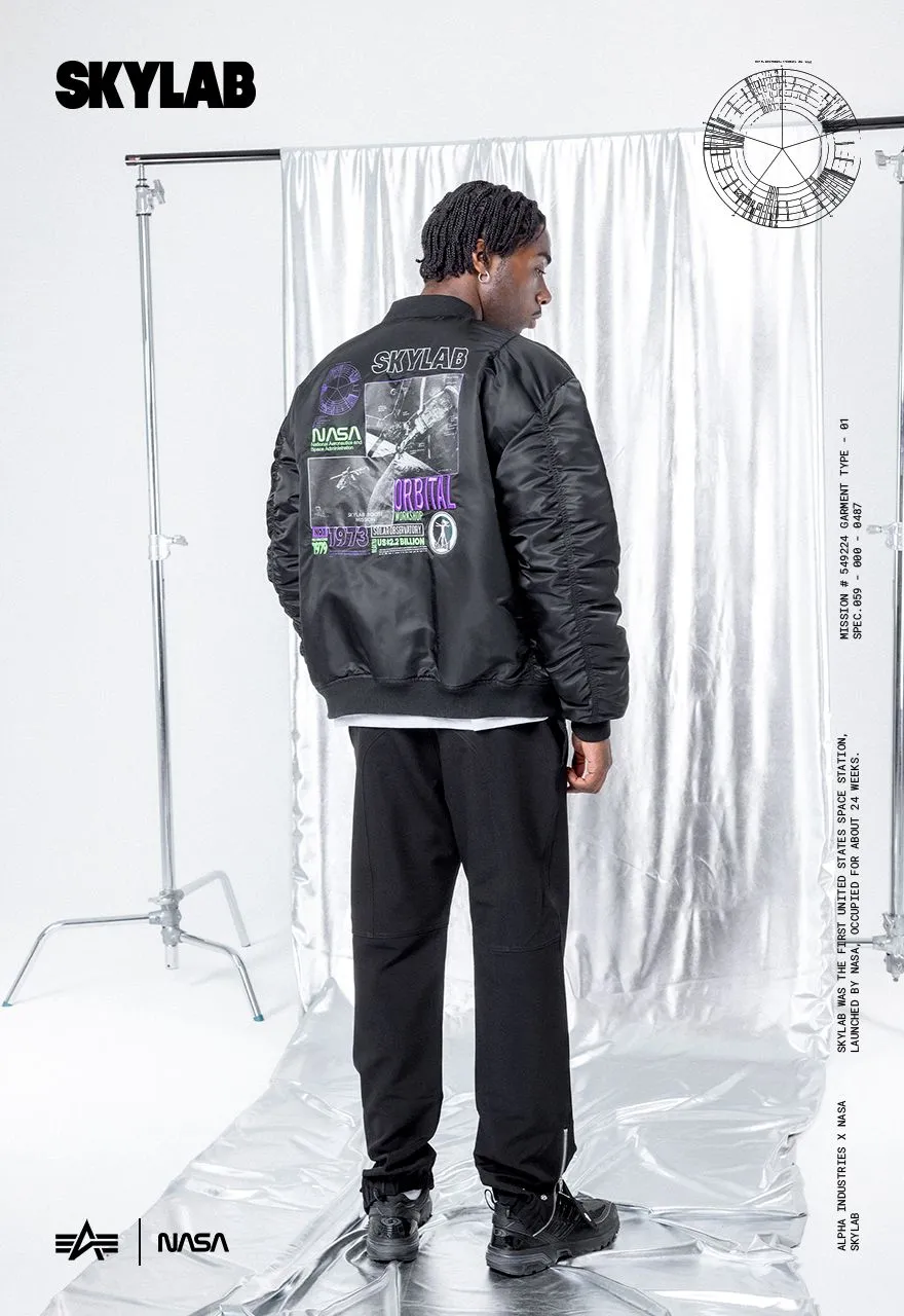 Alpha Industries giacca Ma-1 Nasa Skylab Bomber black green