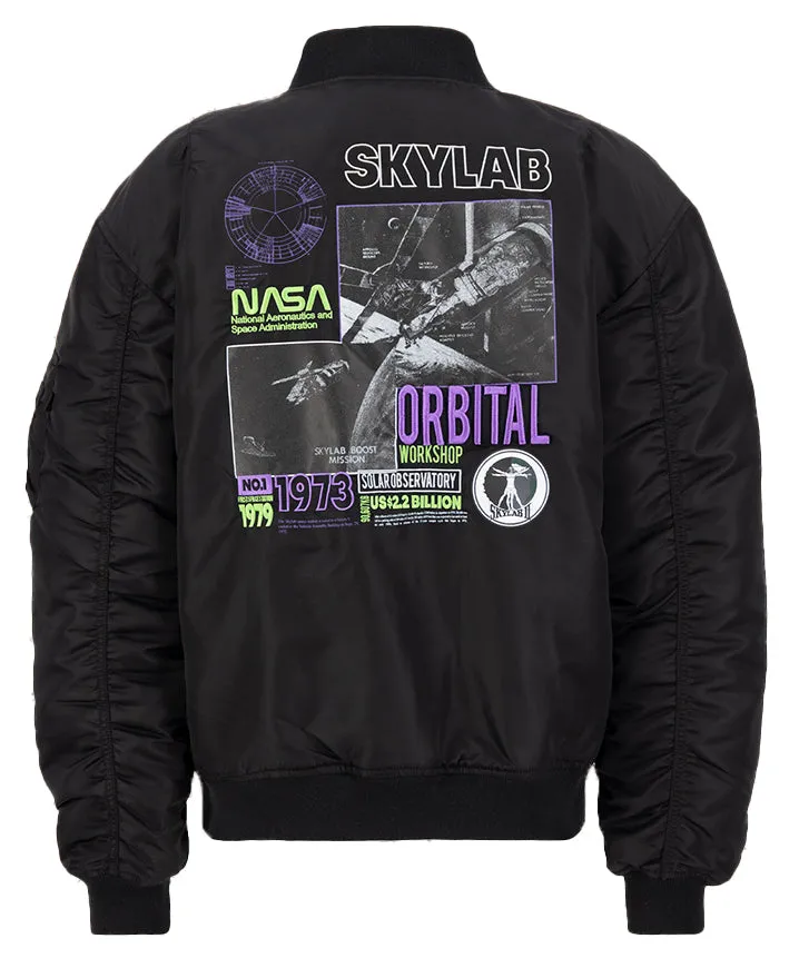 Alpha Industries giacca Ma-1 Nasa Skylab Bomber black green