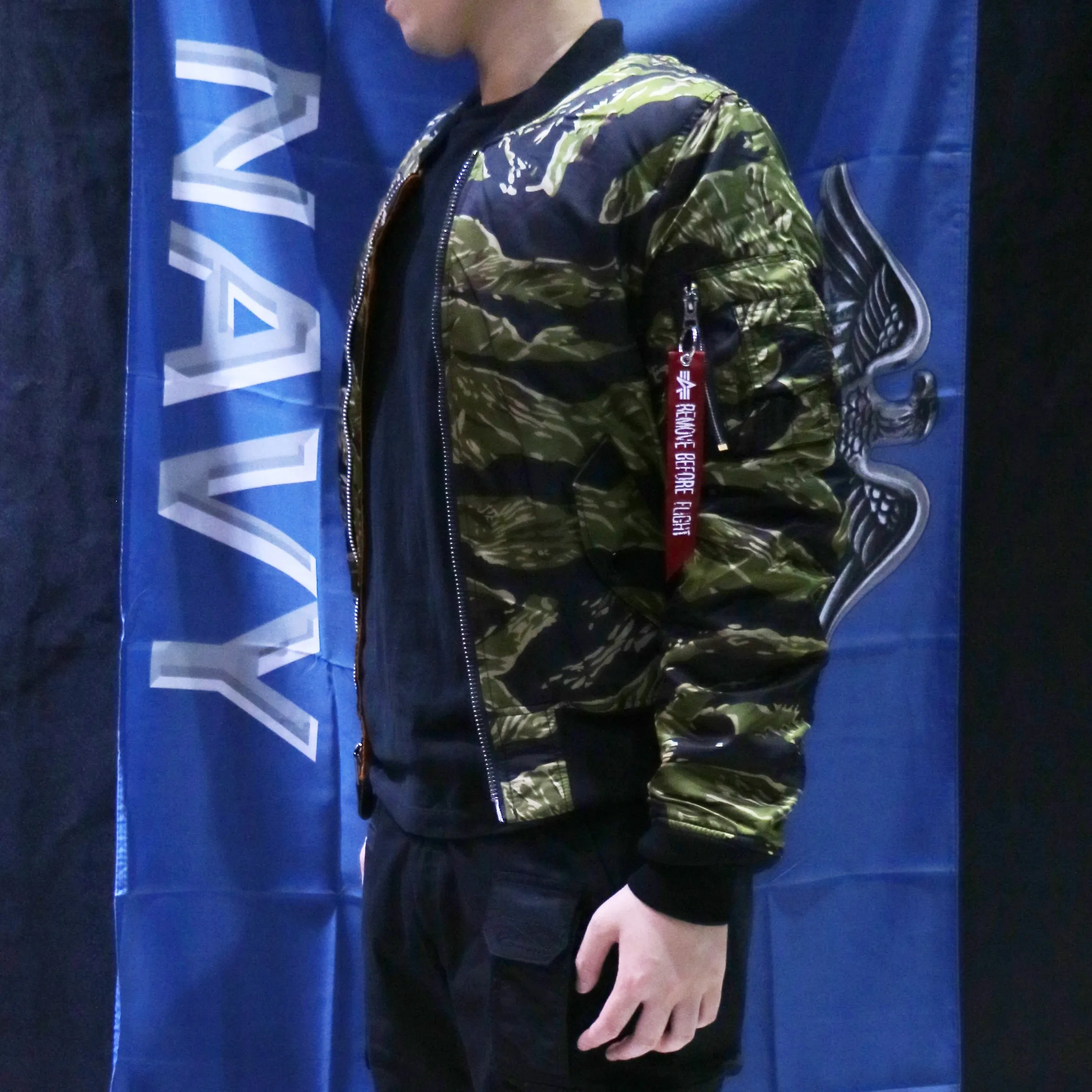ALPHA MA-1 FLIGHT JACKET SLIM FIT (TIGER CAMO)