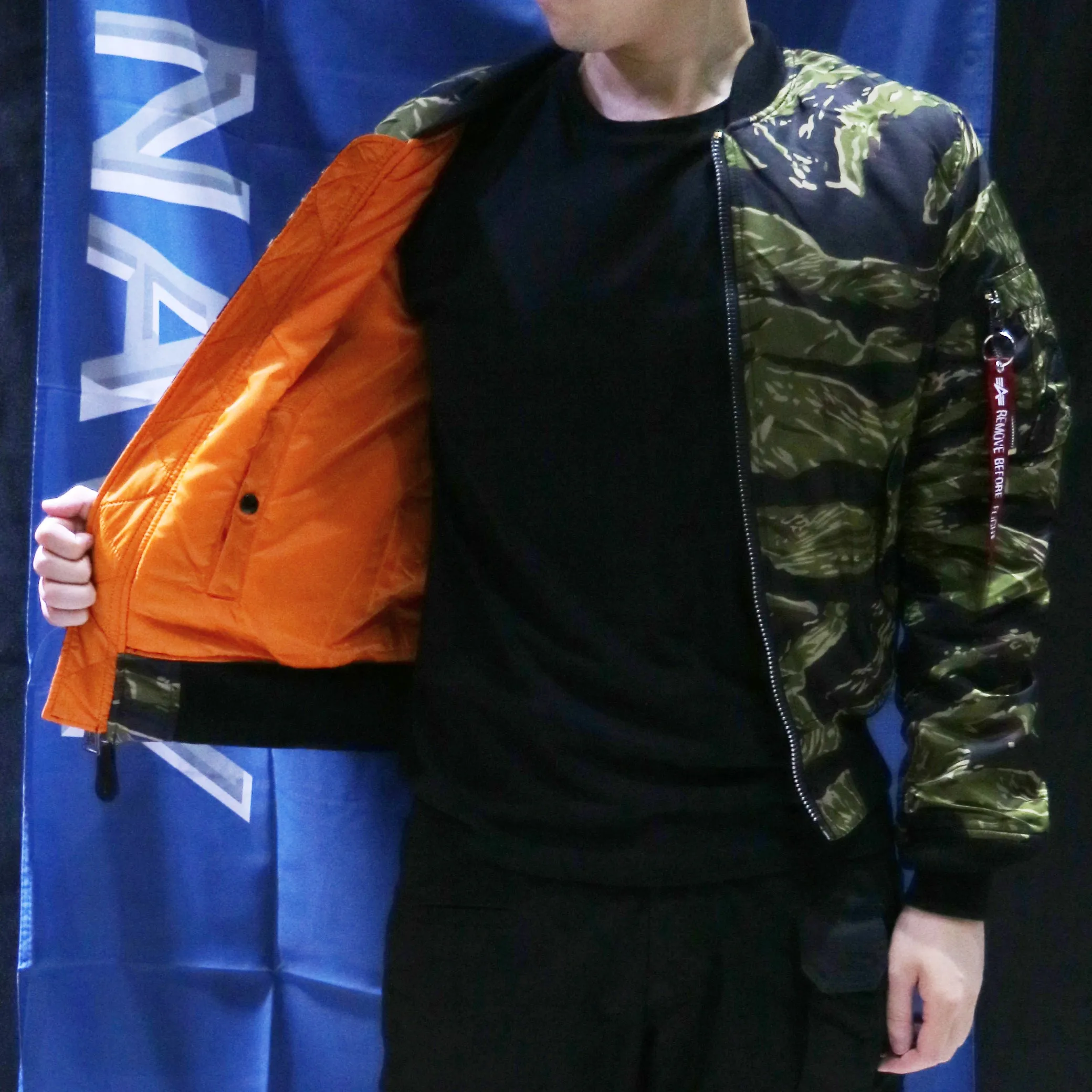 ALPHA MA-1 FLIGHT JACKET SLIM FIT (TIGER CAMO)