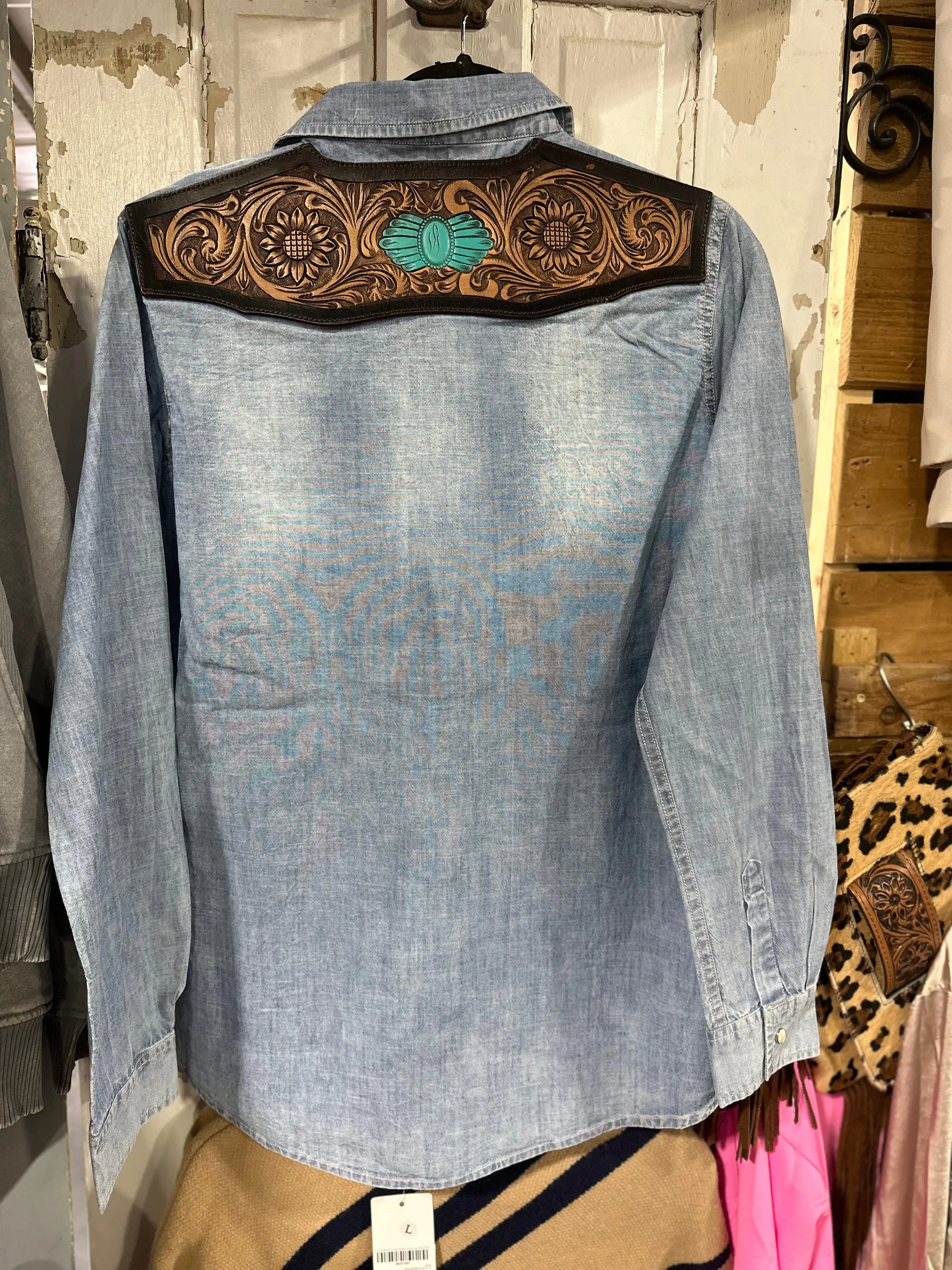 American Darling Denim Top ADSH017