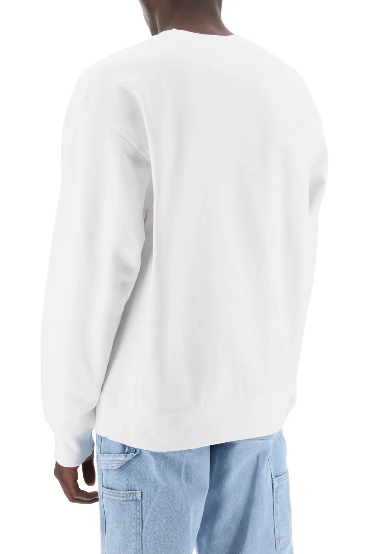 american script crewneck sweatshirt I025475 WHITE