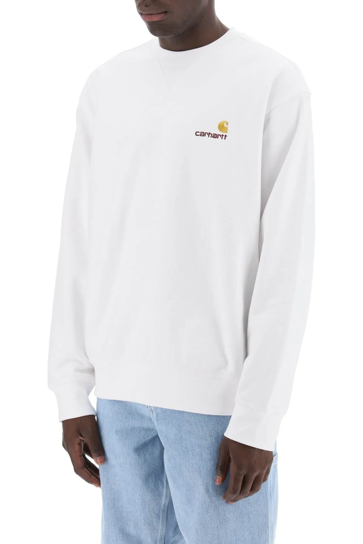 american script crewneck sweatshirt I025475 WHITE