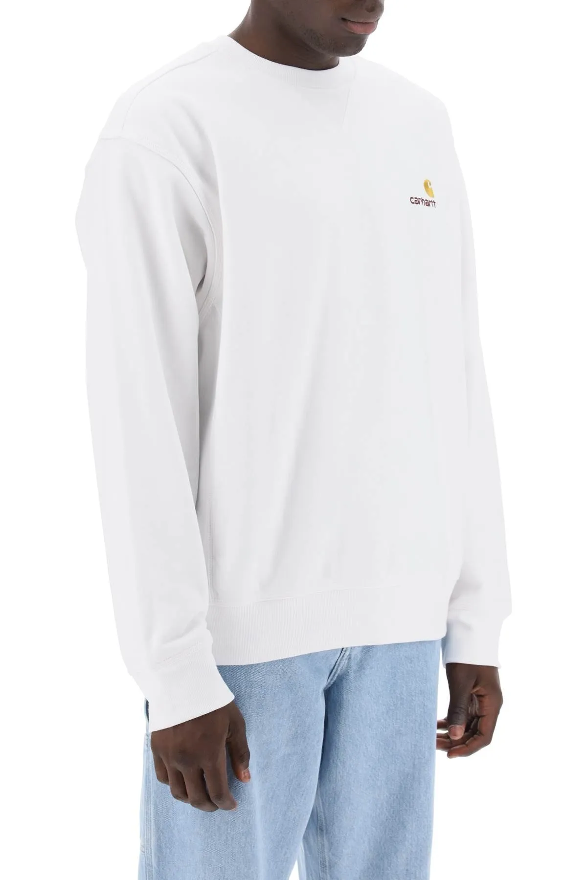 american script crewneck sweatshirt I025475 WHITE
