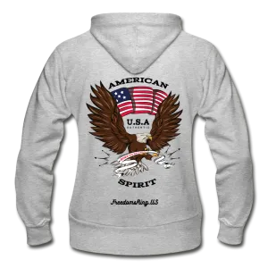 AMERICAN SPIRIT - Gildan Heavy Blend Women's Zip Hoodie