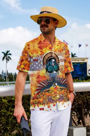 American Turkey Thanksgiving Hawaiian Shirt, Unique Gift For Thanksgiving Day
