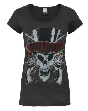 Amplified Guns N Roses Deaths Head Women's T-Shirt