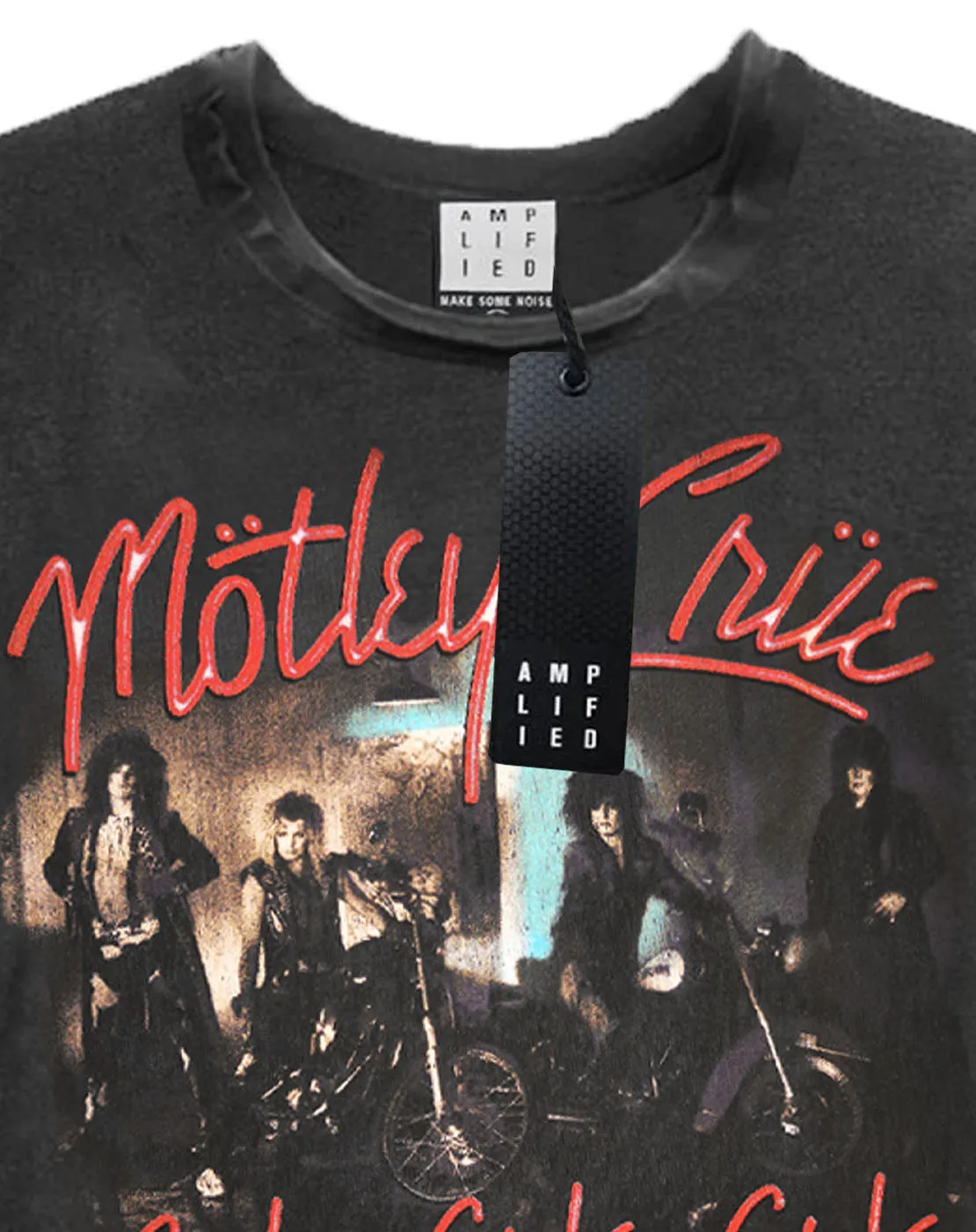 Amplified Motley Crue Girls Girls Girls Women's Cropped T-Shirt