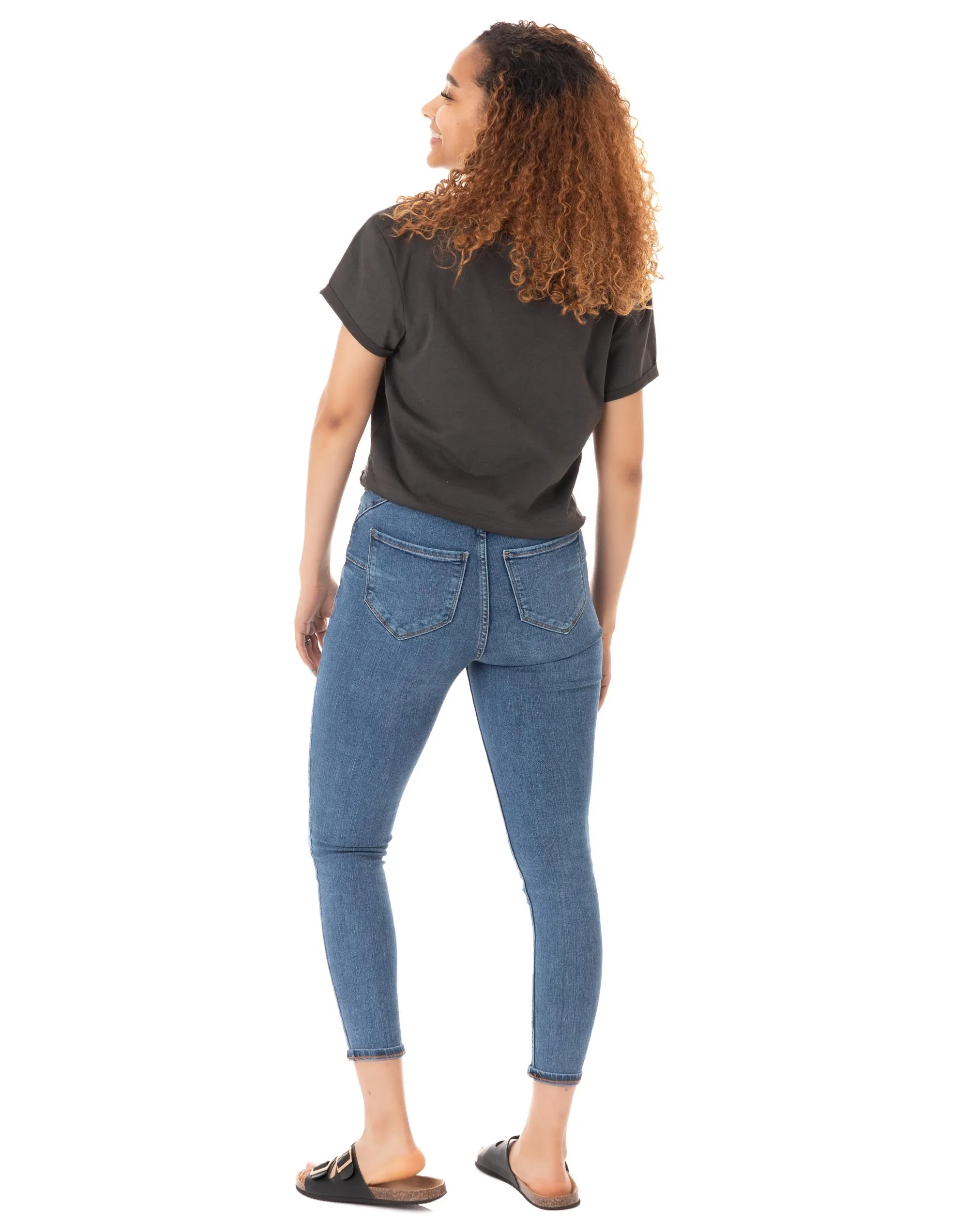 Amplified Pink Floyd On The Run Womens Cropped T-Shirt