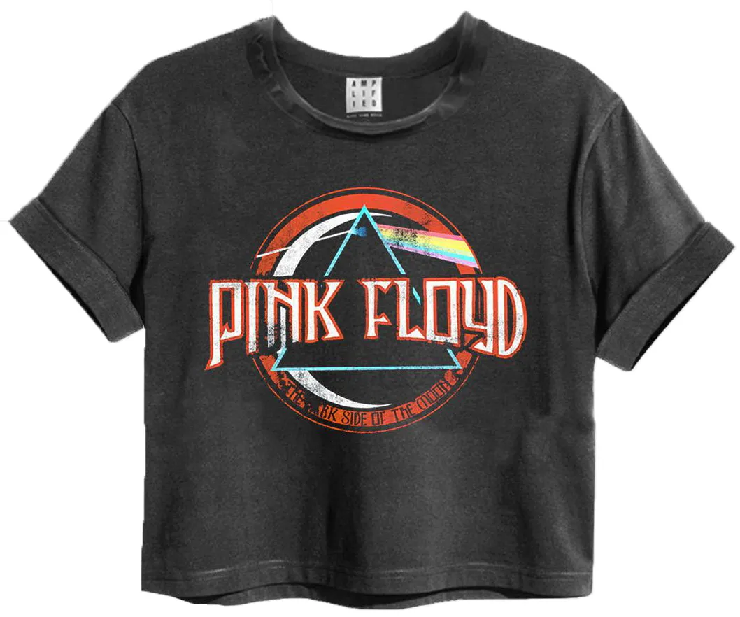 Amplified Pink Floyd On The Run Womens Cropped T-Shirt