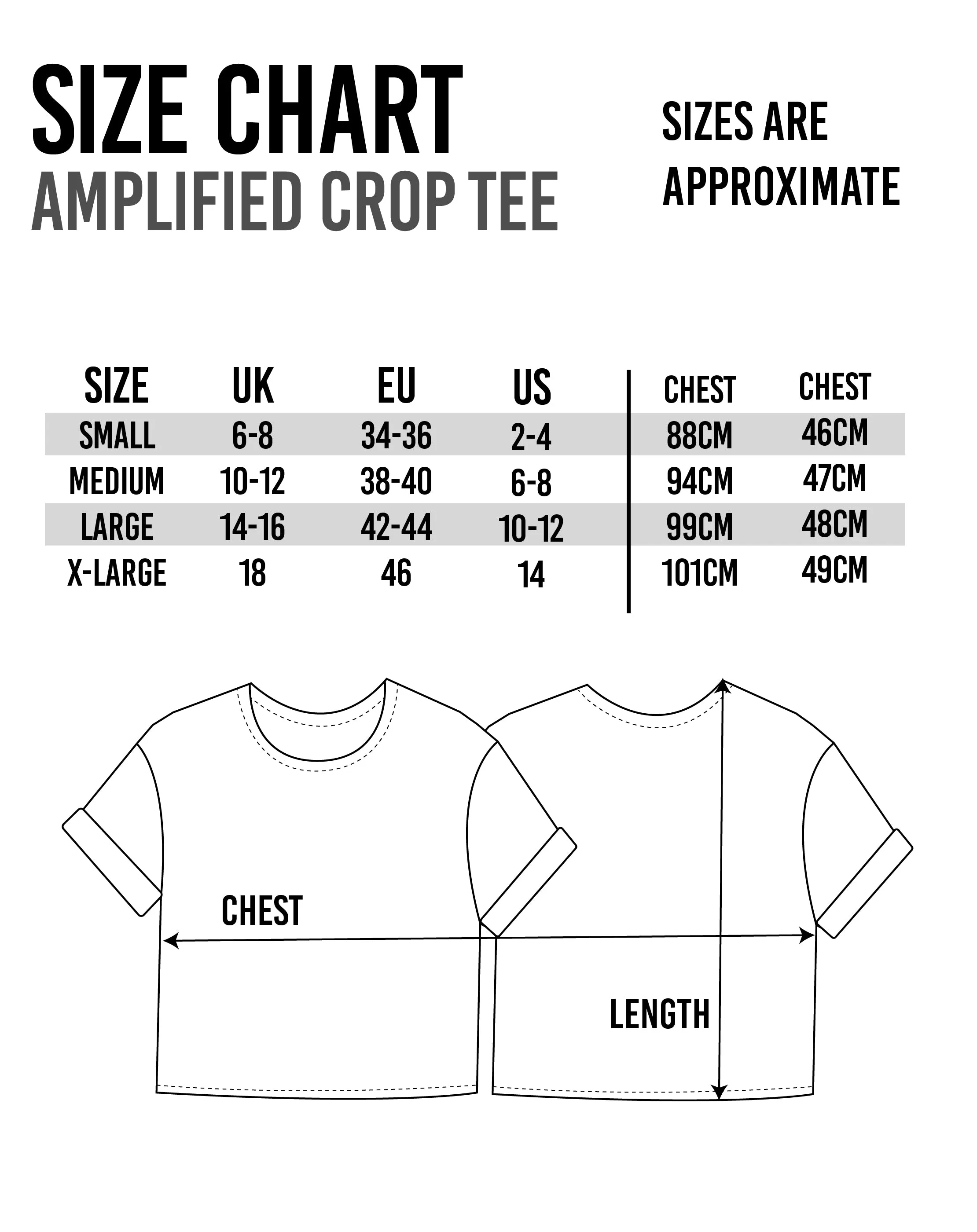 Amplified The Clash Logo Charcoal Women's Ladies Cropped Tee T-Shirt
