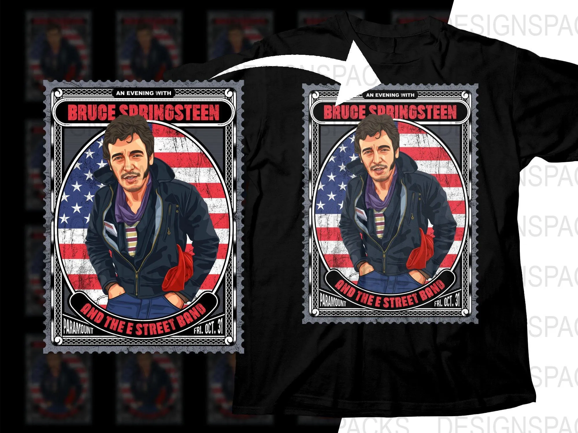 An Evening with Bruce Springsteen and the E Street Band Png Digital Download