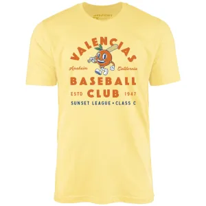Anaheim Valencias - California - Vintage Defunct Baseball Teams - Unisex T-Shirt