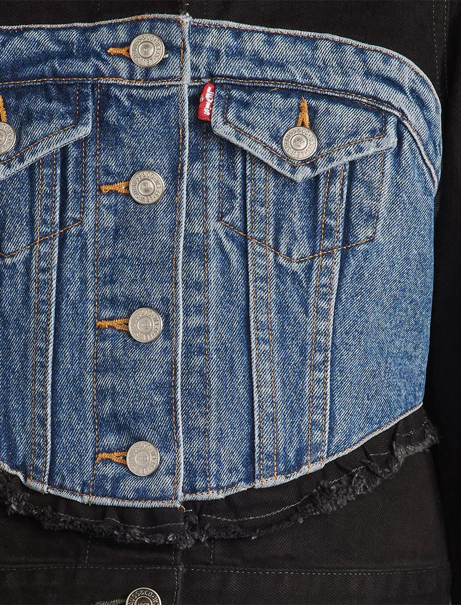 ANDERSSON BELL HALF TRUCKER JACKET