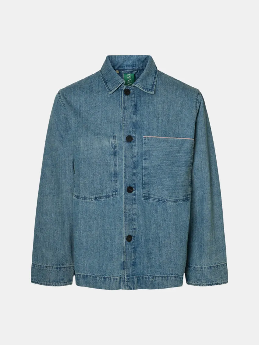 AnrFloki Selvedge Overshirt Light Blue