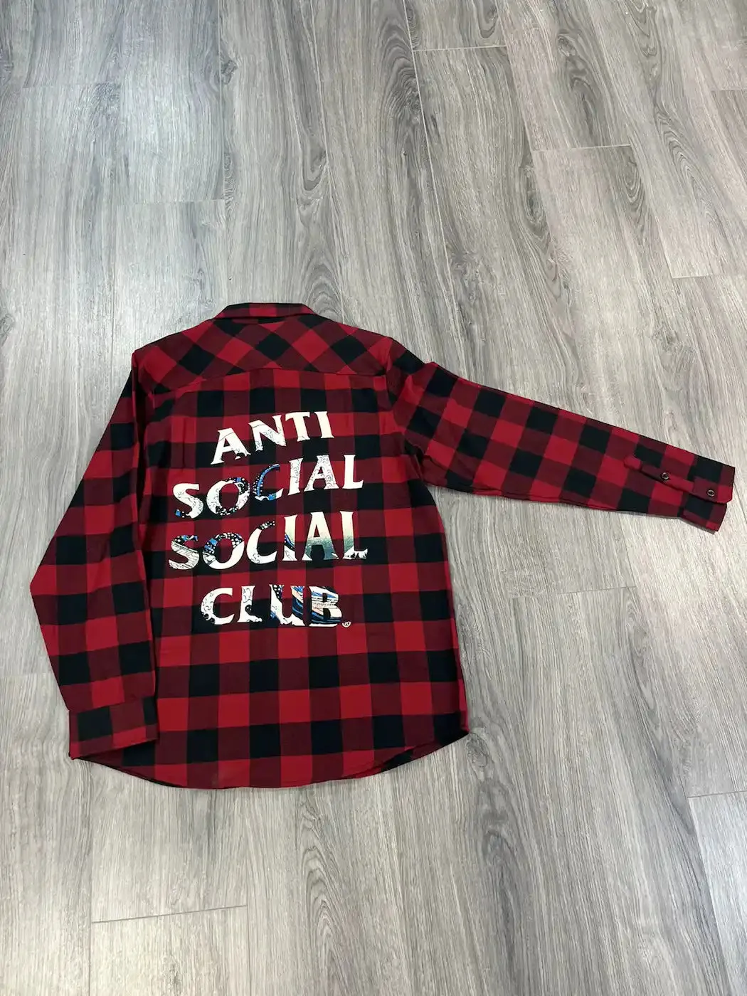 Anti Social - Flannel - Red Buffalo Plaid