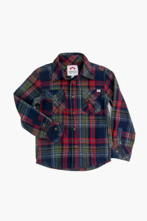 APP Navy & Cranberry Flannel Shirt