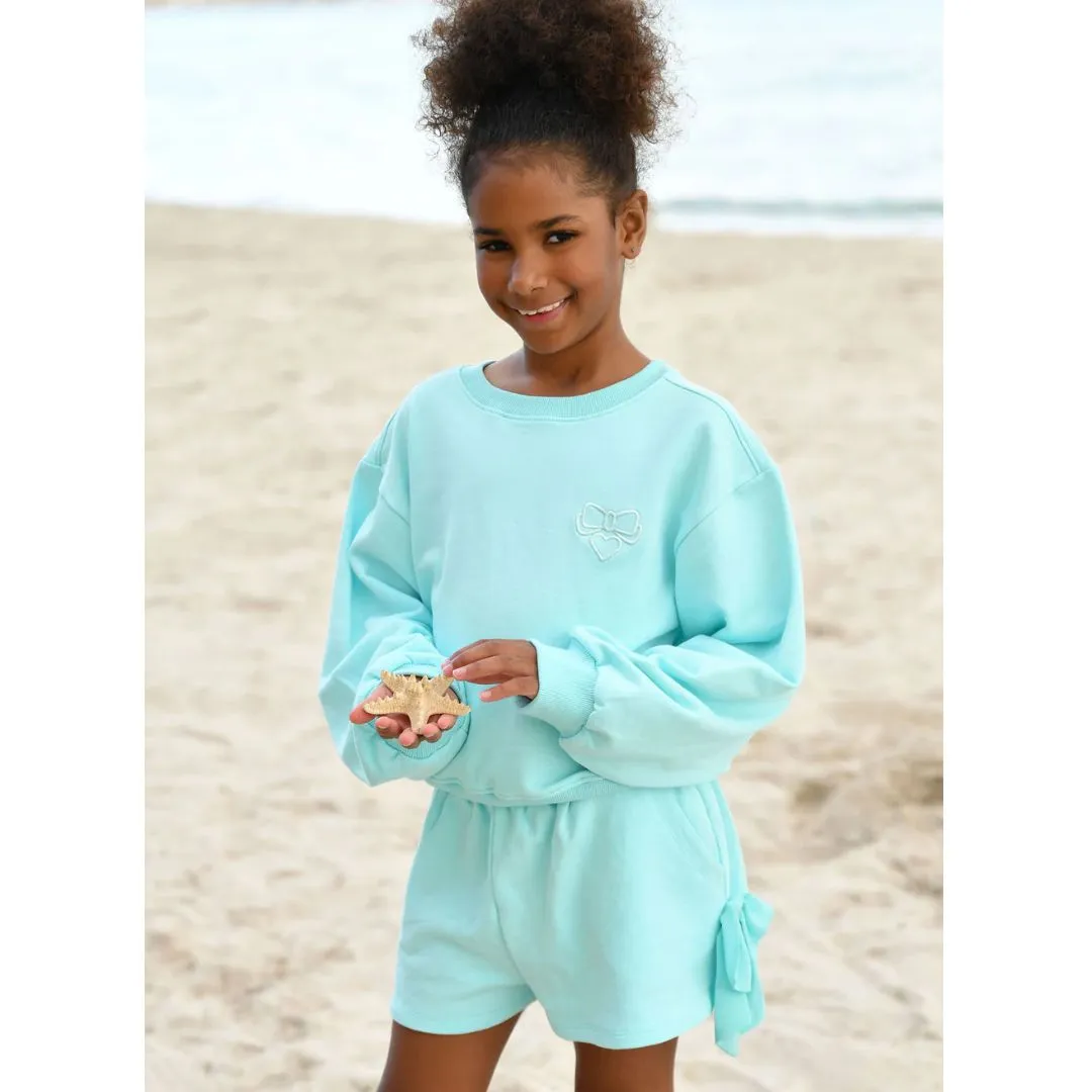 Aqua 'Paulette' Sweat Shorts Set