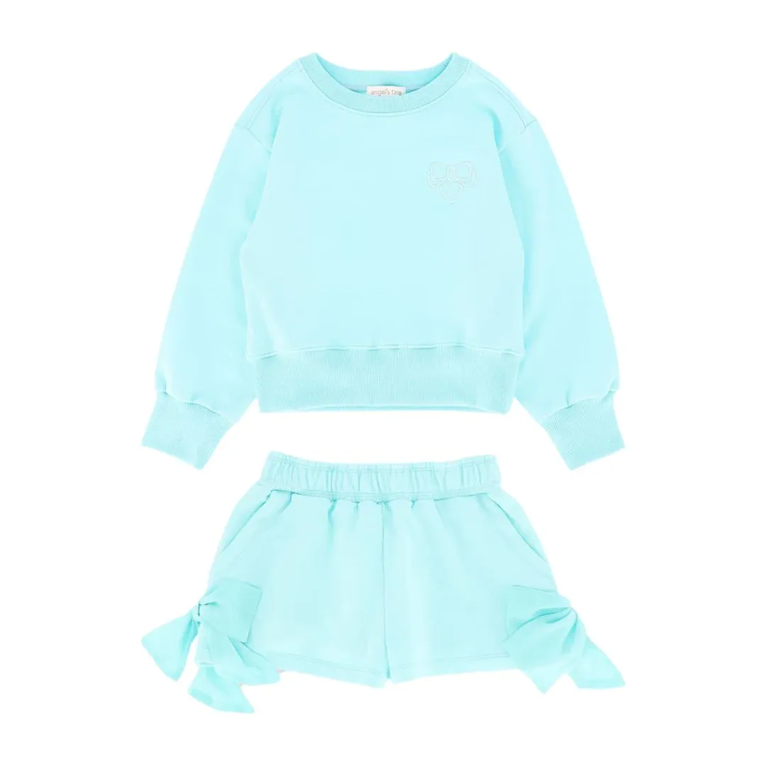 Aqua 'Paulette' Sweat Shorts Set