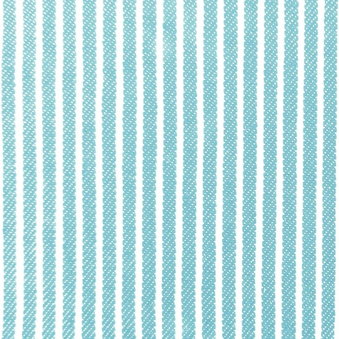 Aqua Stripe - Washed Jeans Denim Fabric