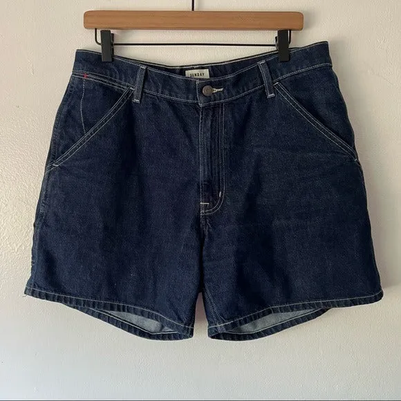 Aritzia Sunday Best Denim Cargo Shorts