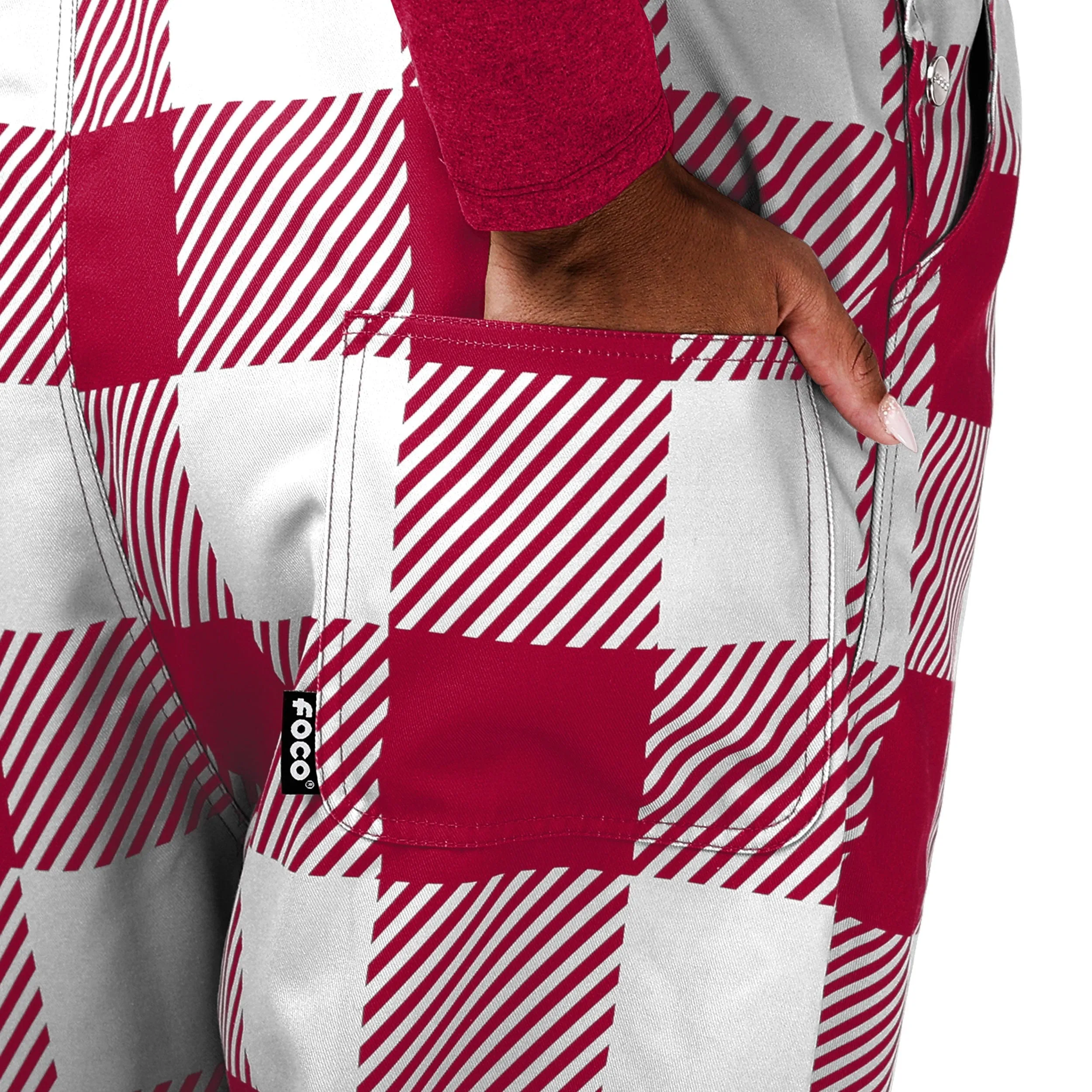 Arizona Cardinals NFL Womens Plaid Bib Overalls