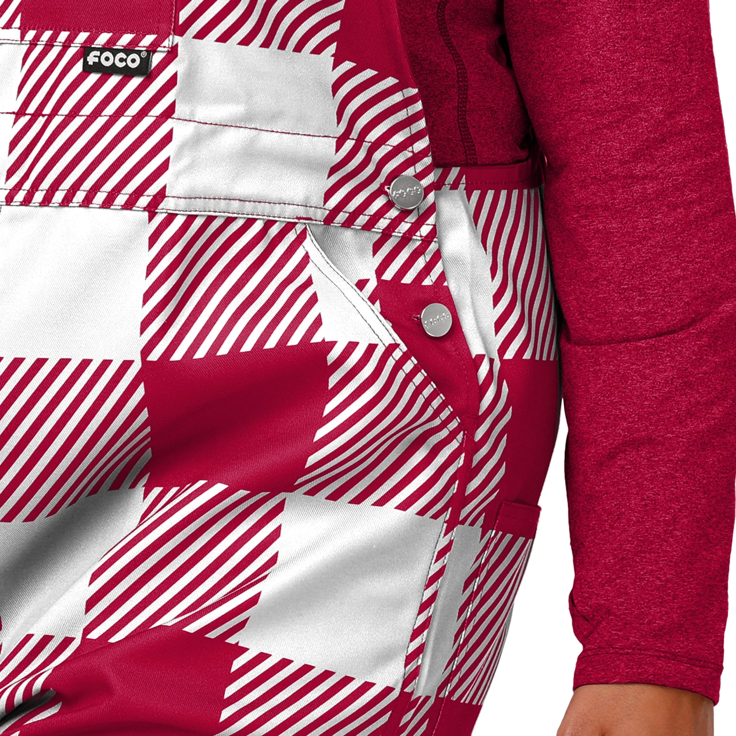 Arizona Cardinals NFL Womens Plaid Bib Overalls