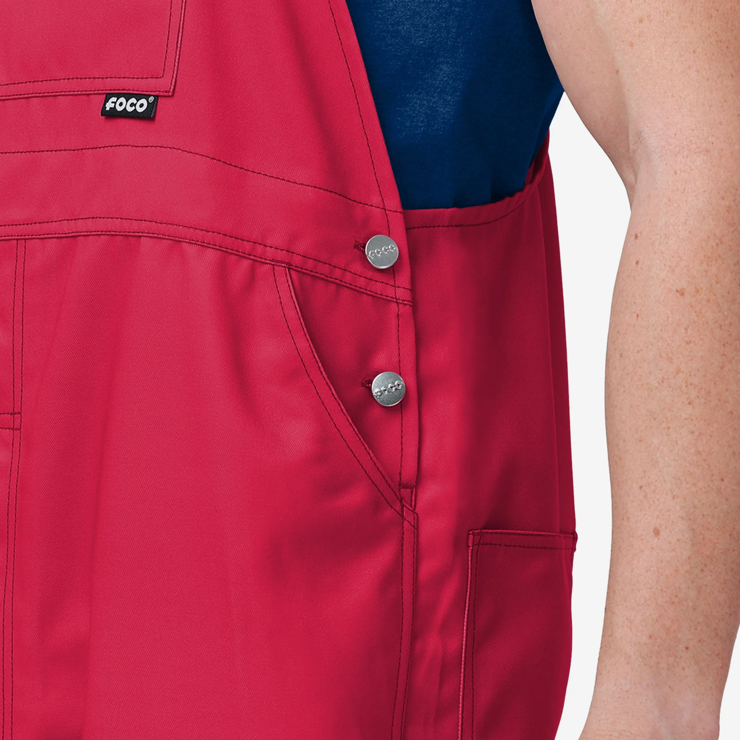 Atlanta Braves Mens Big Logo Bib Overalls
