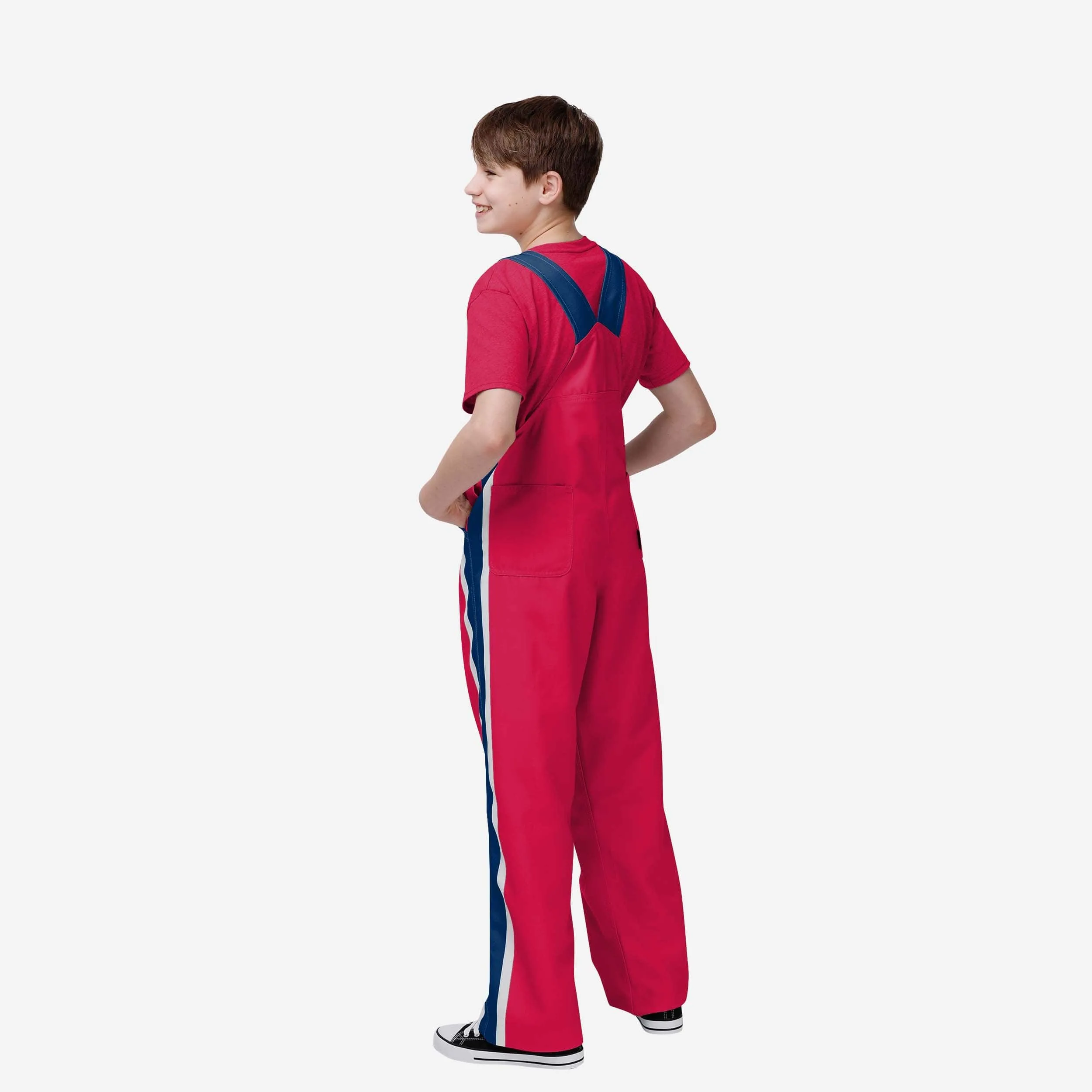 Atlanta Braves Youth Team Stripe Bib Overalls