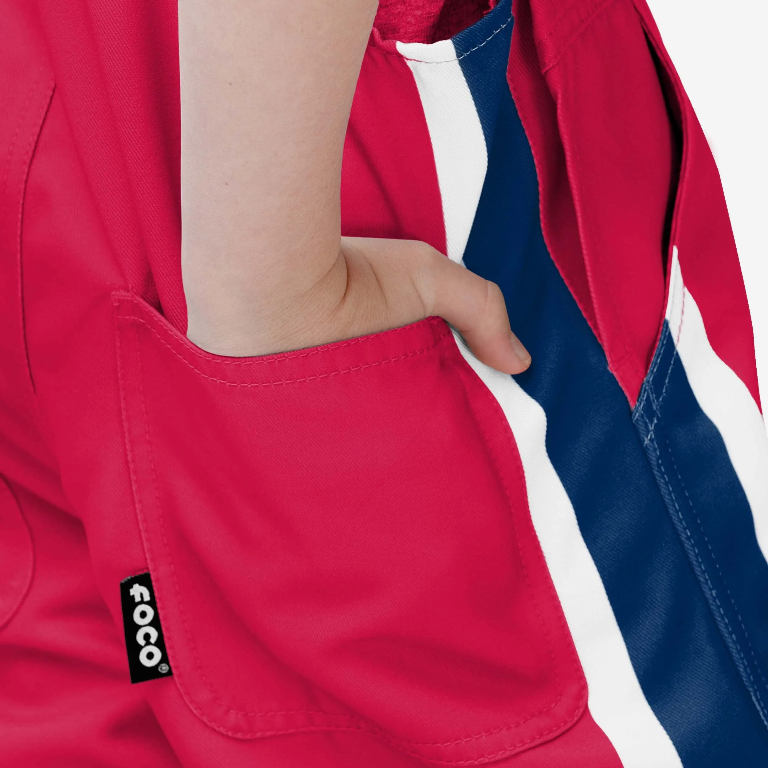 Atlanta Braves Youth Team Stripe Bib Overalls