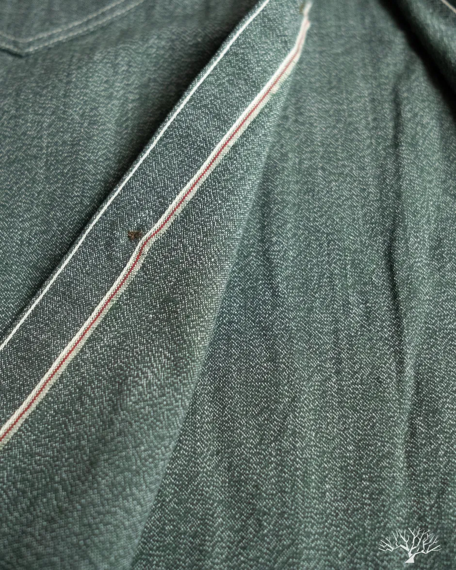 Atlas Work Shirt - Sage Green Salt & Pepper