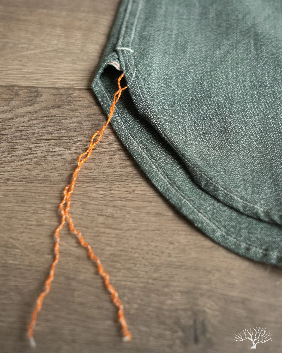 Atlas Work Shirt - Sage Green Salt & Pepper