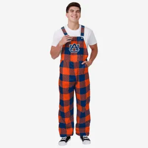 Auburn Tigers Mens Plaid Bib Overalls