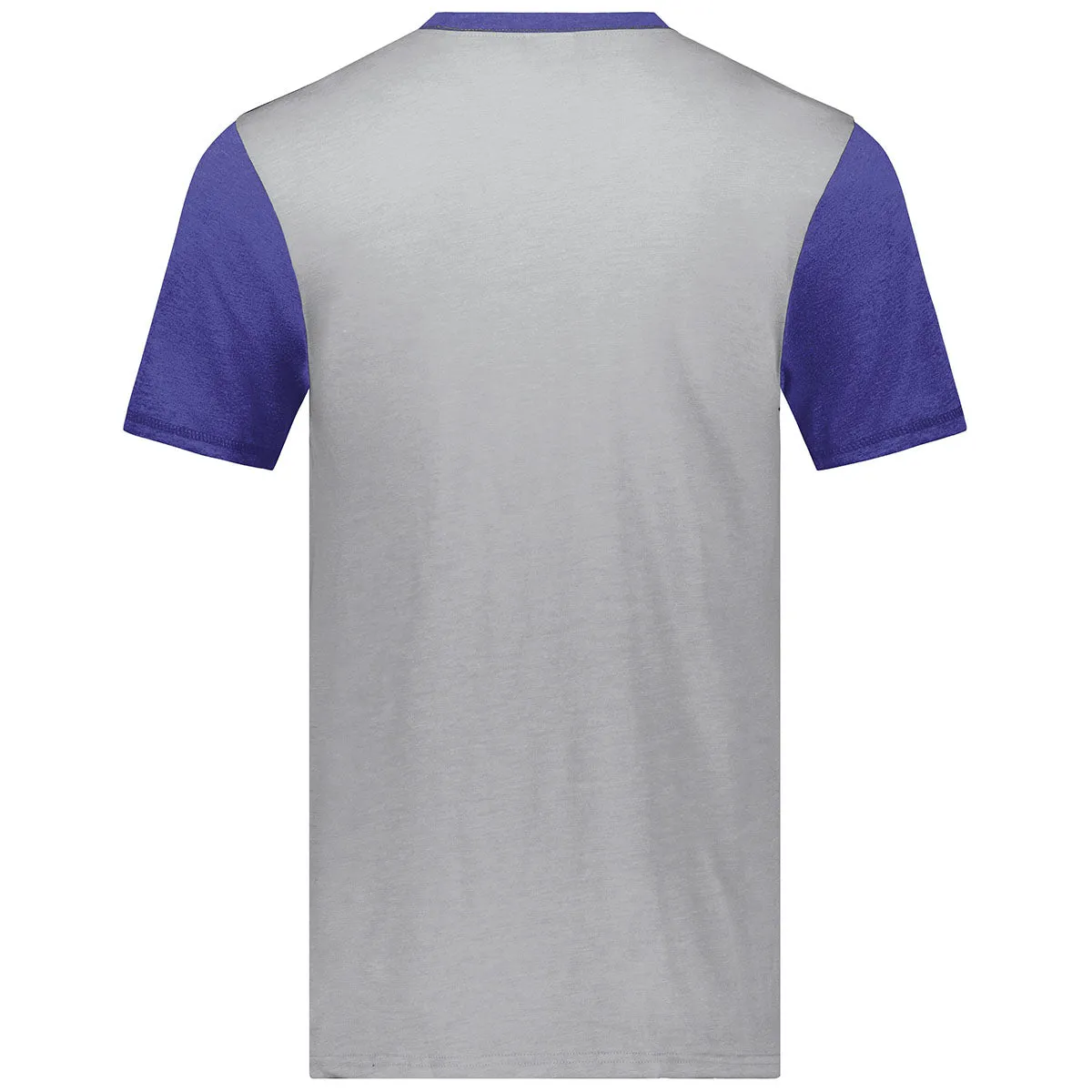Augusta Sportswear Men's Grey Heather/Purple Heather Gameday Vintage Ringer Tee
