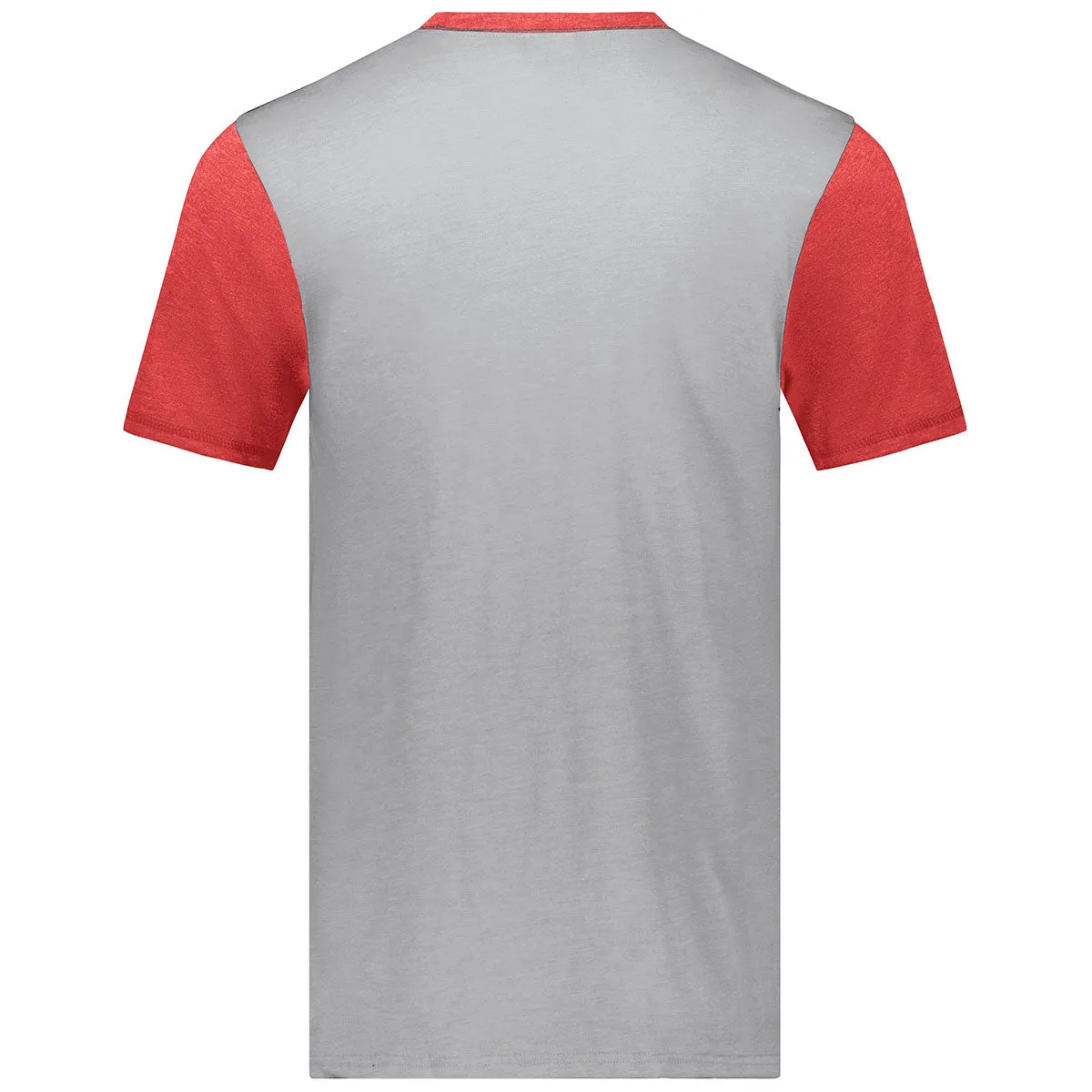 Augusta Sportswear Men's Grey Heather/Scarlet Heather Gameday Vintage Ringer Tee
